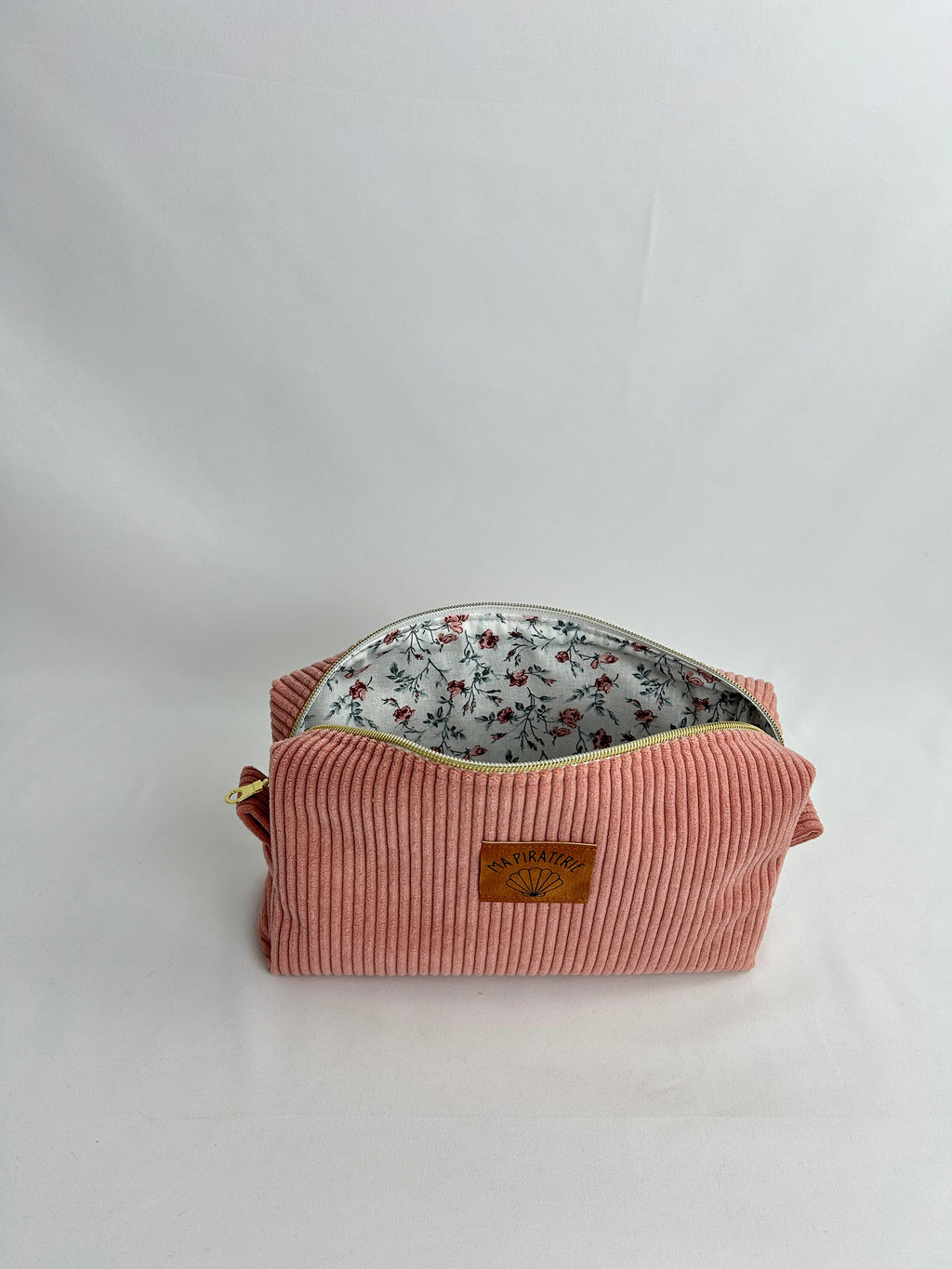 Trousse à maquillage vieux rose