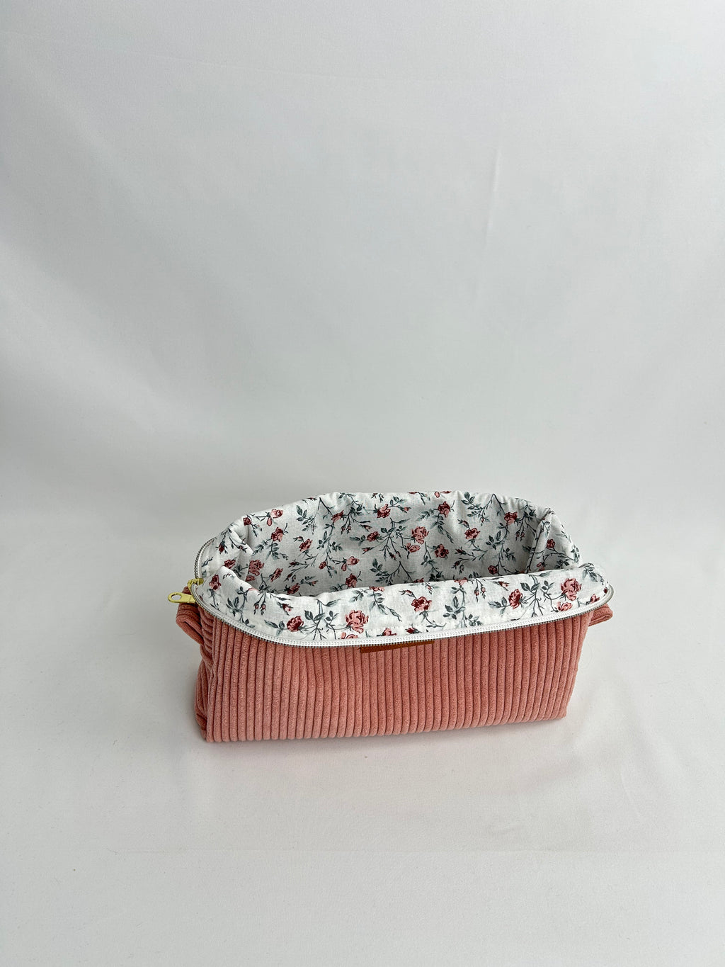 Trousse à maquillage vieux rose