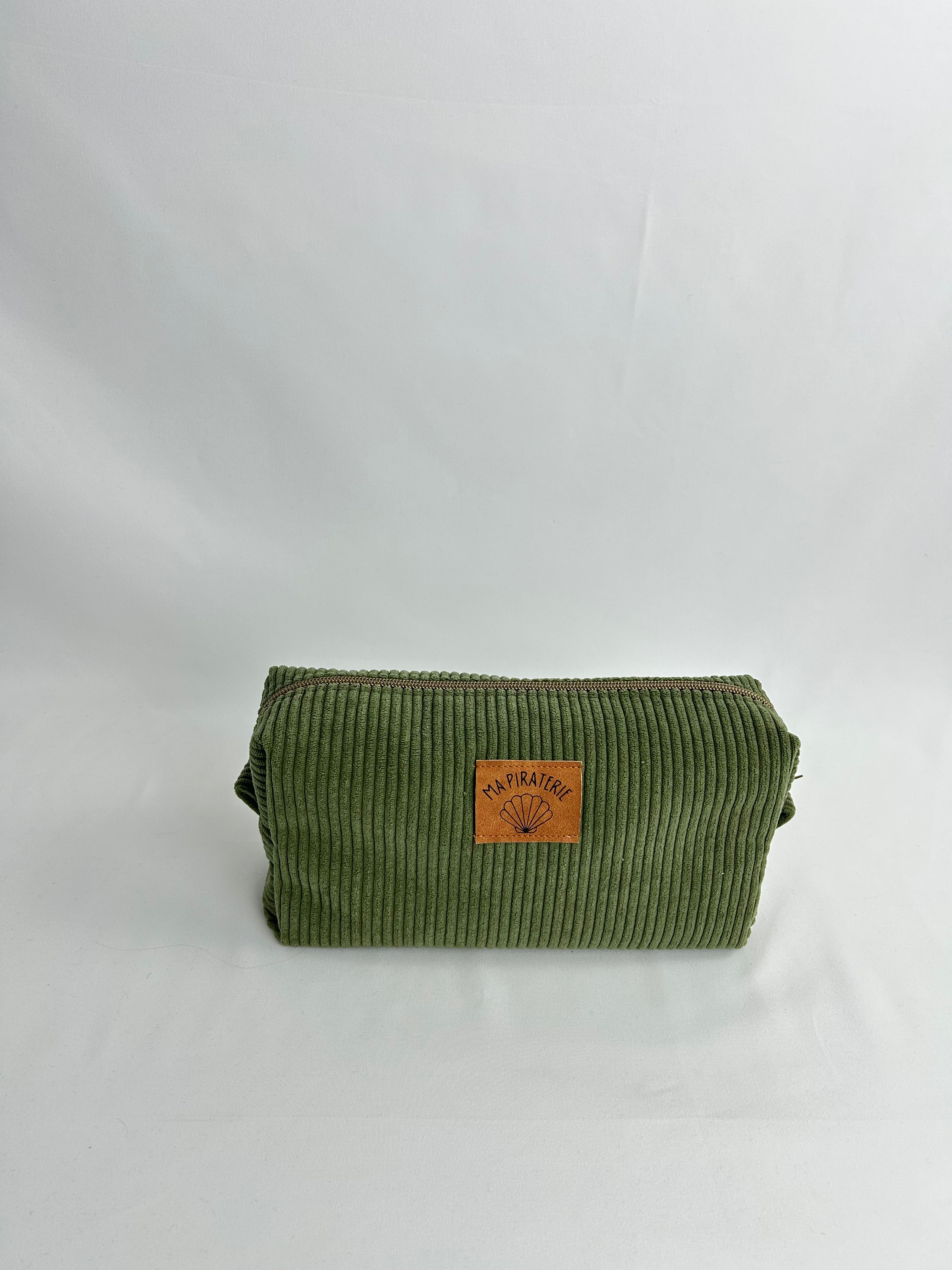 Trousse à maquillage kaki