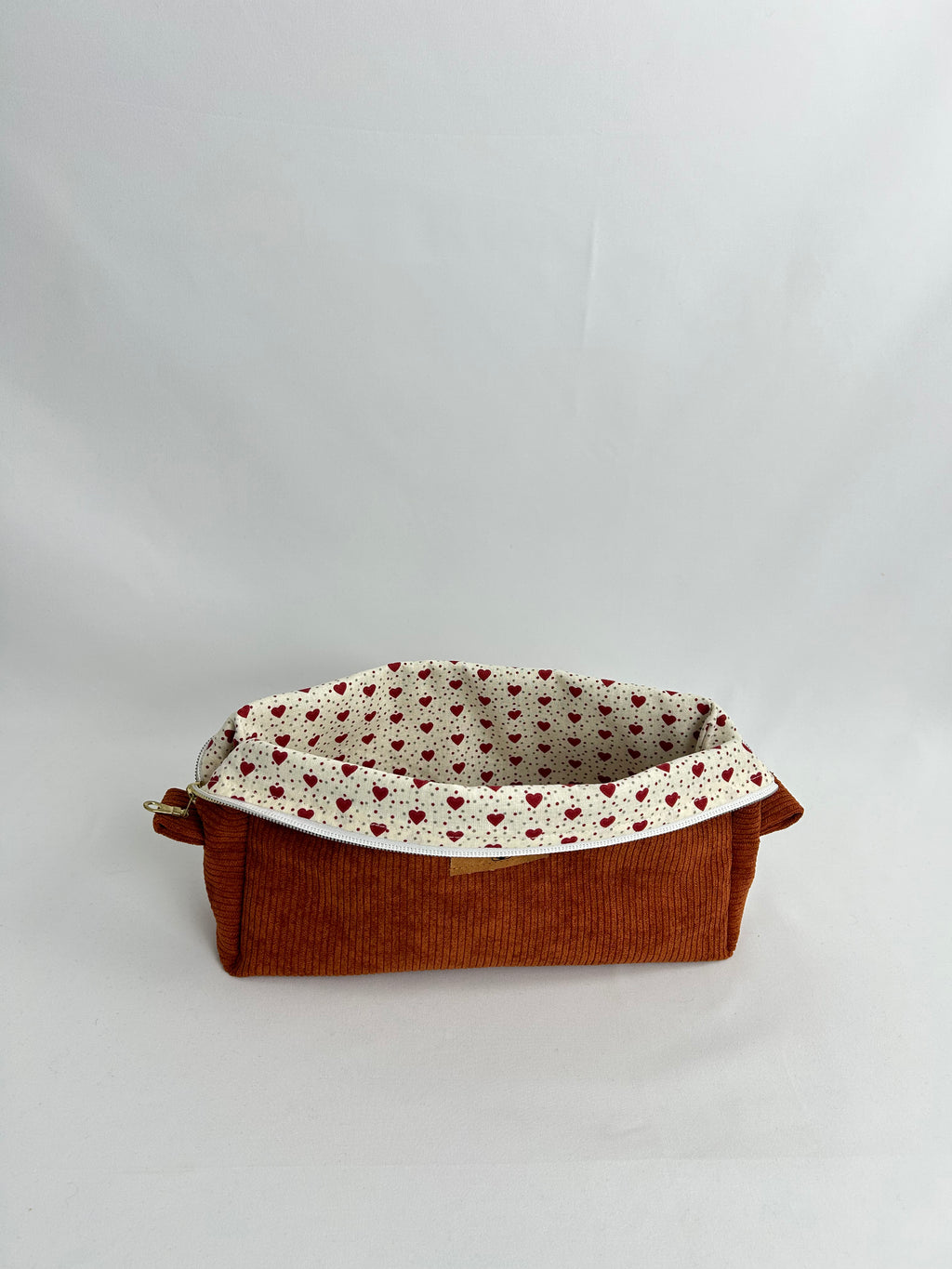 Trousse à maquillage brique