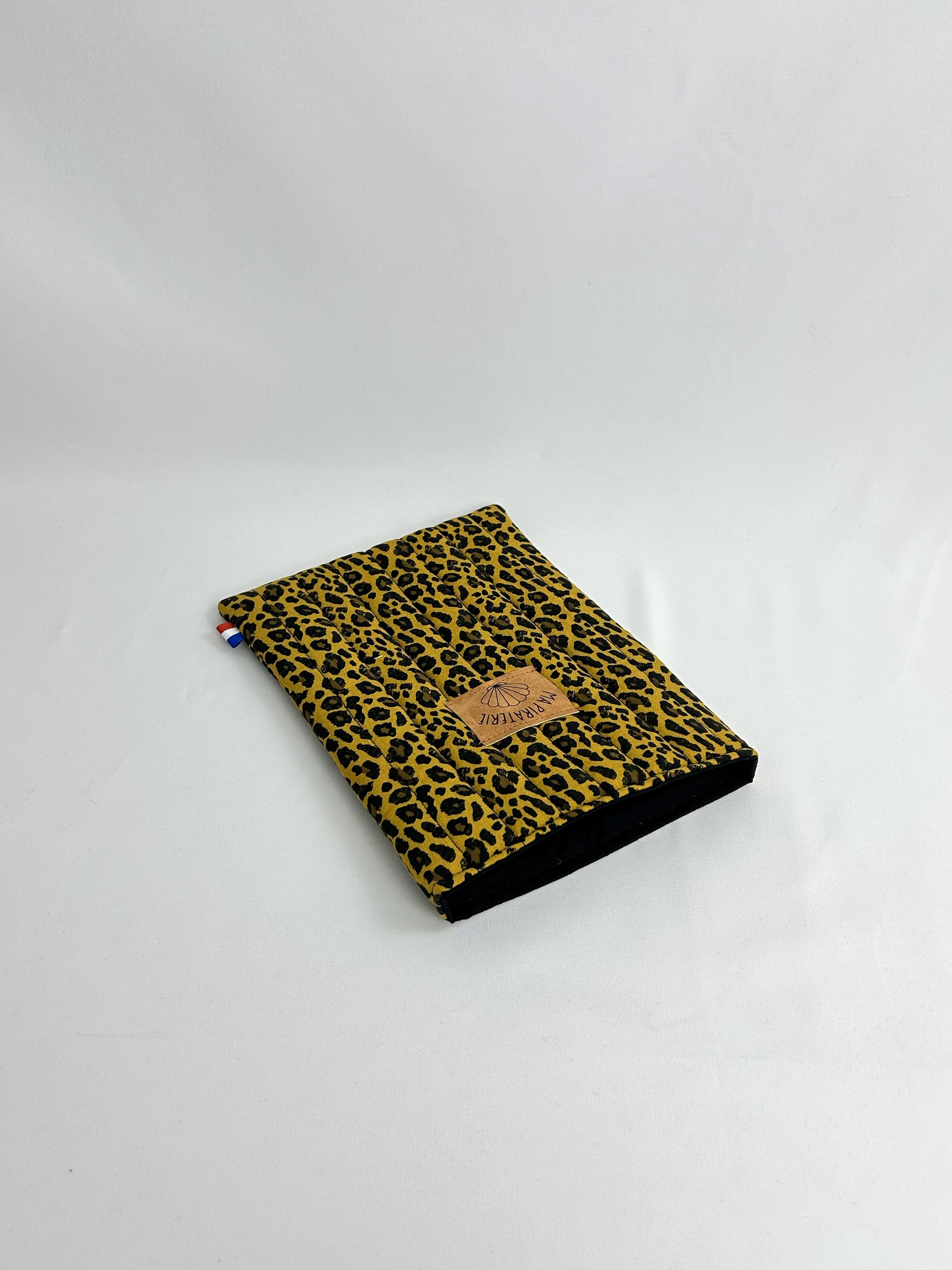 Housse de livre léopard jaune