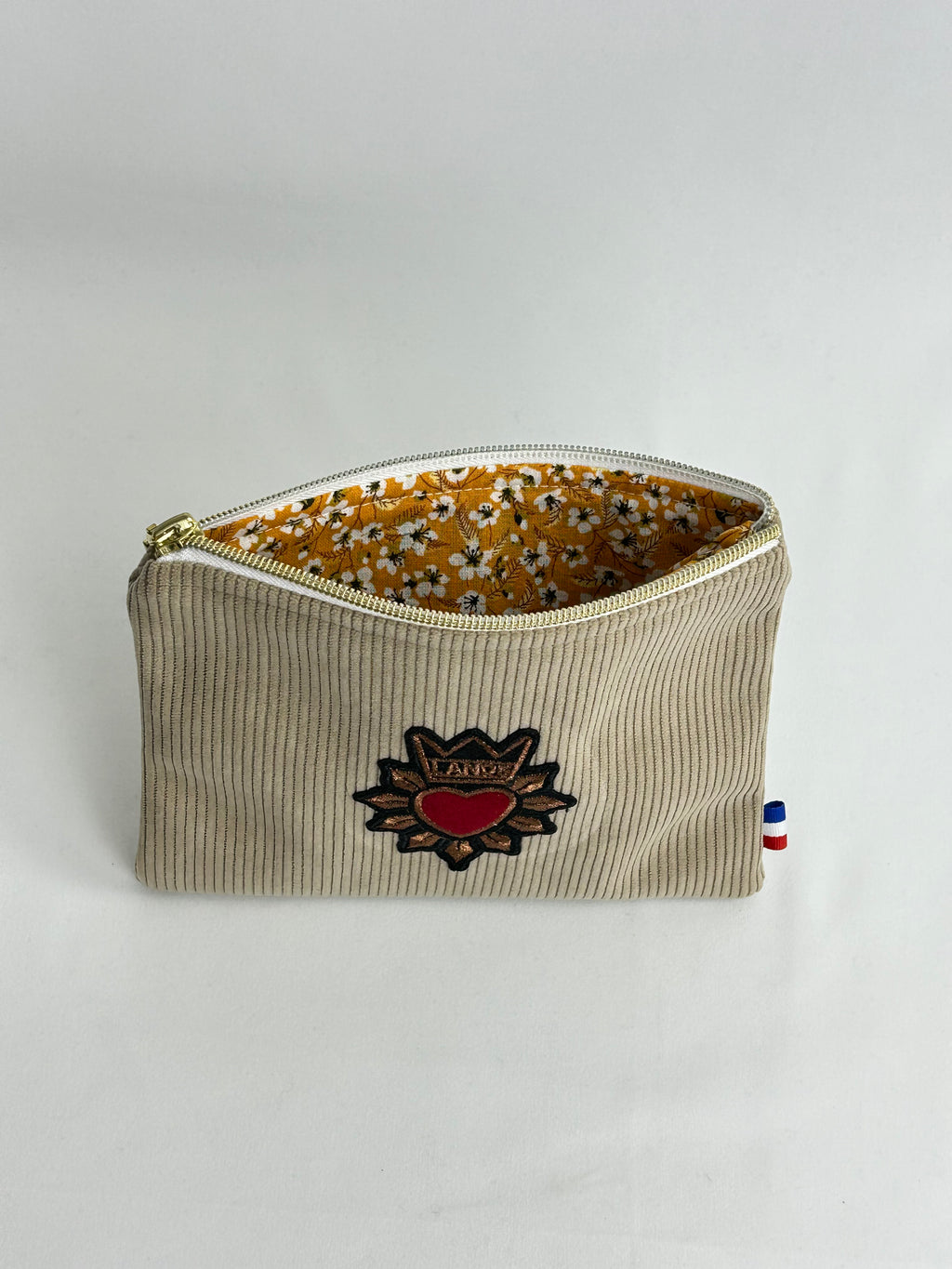 Pochette plate beige