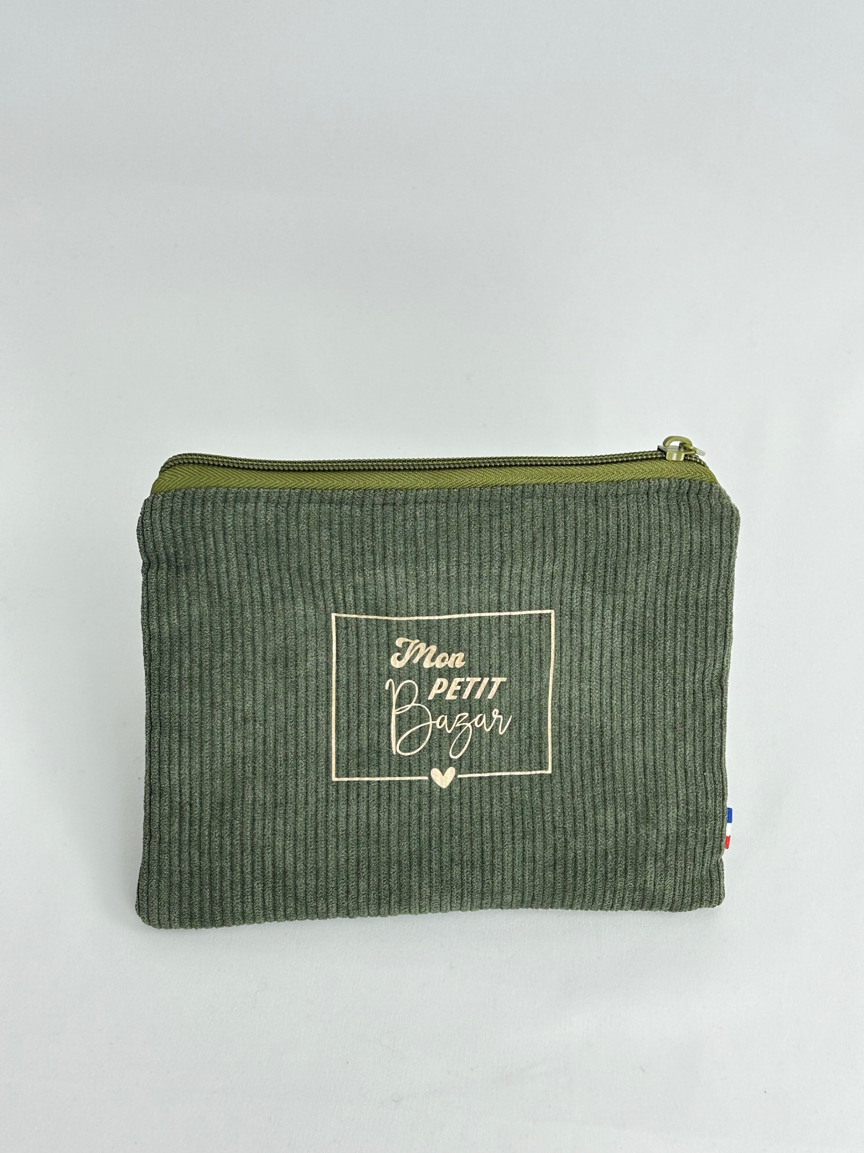 Pochette plate kaki bazar