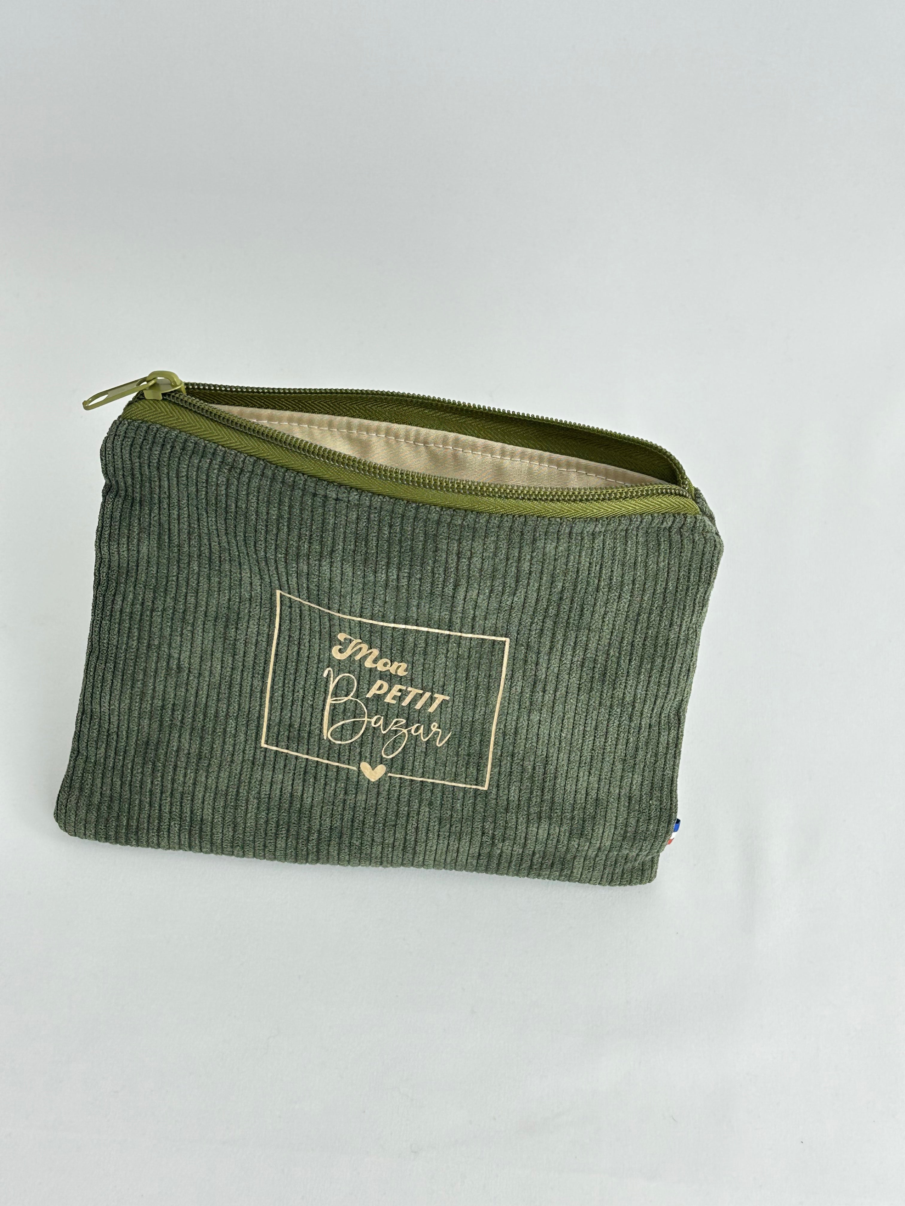 Pochette plate kaki bazar