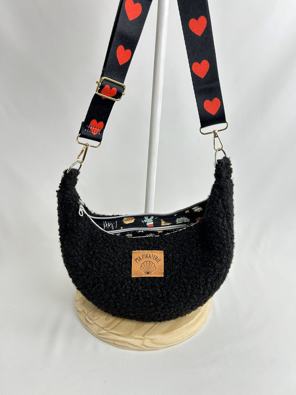 Le Mi Moon sherpa noir