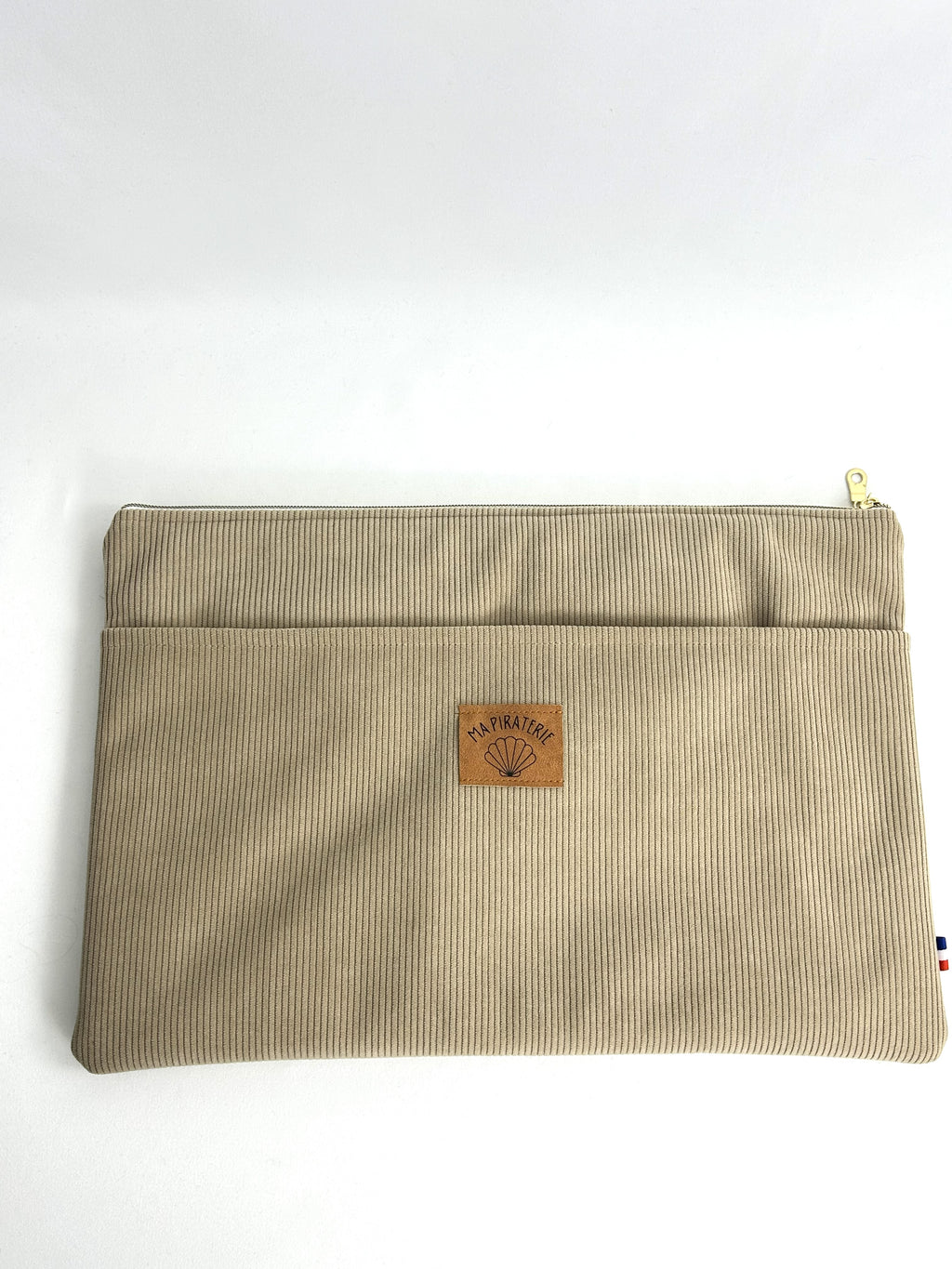 Housse d'ordinateur beige