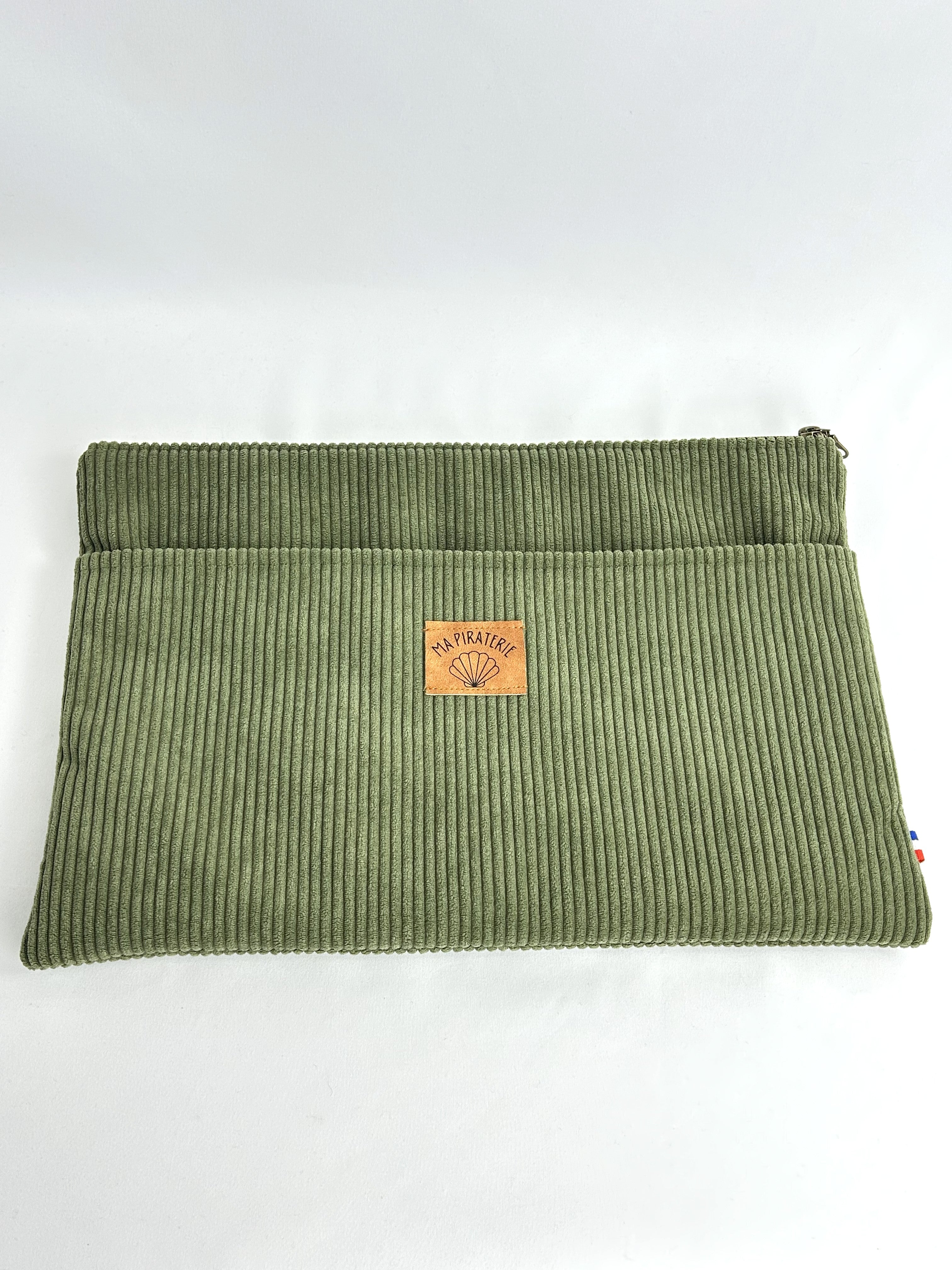 Housse d'ordinateur kaki