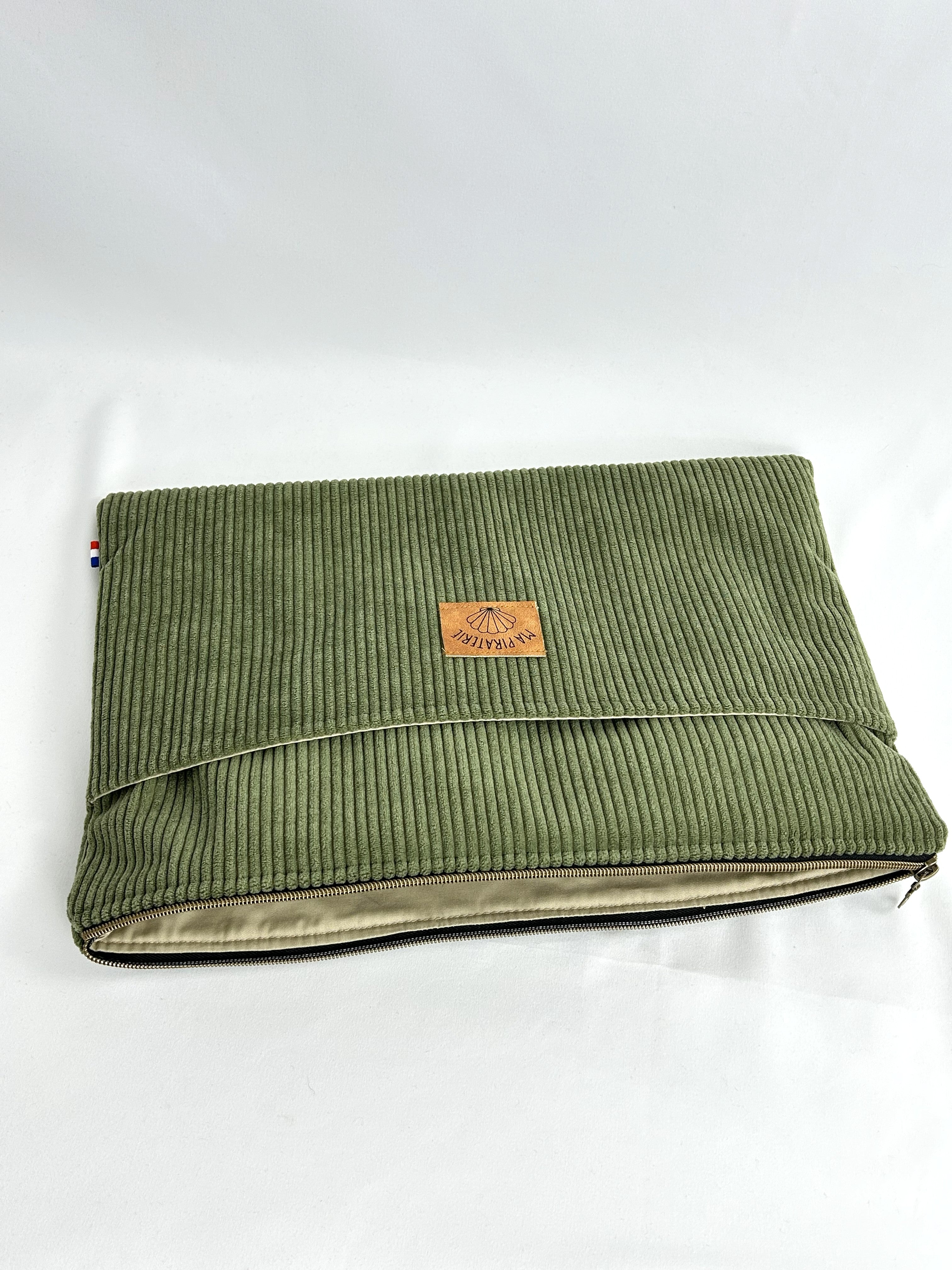 Housse d'ordinateur kaki